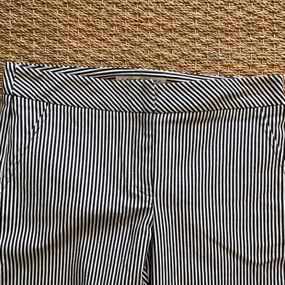 NWT Trina Turk Navy Blue and White Pants in Size 2 - Picture 4 of 11